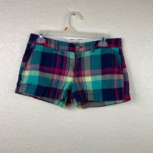 Old navy colorful plaid cotton shorts